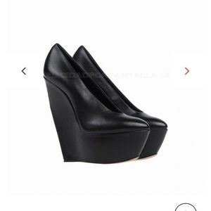 Casadei Black Wedges